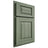 Shiloh Cabinetry Partial Overlay Beaded Century Hickory Plain Cut Moss Door