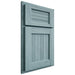 Shiloh Cabinetry Partial Overlay Beaded Century Hickory Plain Cut Sky Door