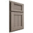 Shiloh Cabinetry Partial Overlay Beaded Century Hickory Plain Cut Sterling Door