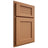 Shiloh Cabinetry Partial Overlay Beaded Century Maple Plain Cut Cashmere Door