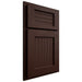 Shiloh Cabinetry Partial Overlay Beaded Century Maple Plain Cut Cocoa Door