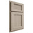 Shiloh Cabinetry Partial Overlay Beaded Century Maple Plain Cut Pebble Door