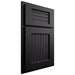 Shiloh Cabinetry Partial Overlay Beaded Century Paintable Black Door