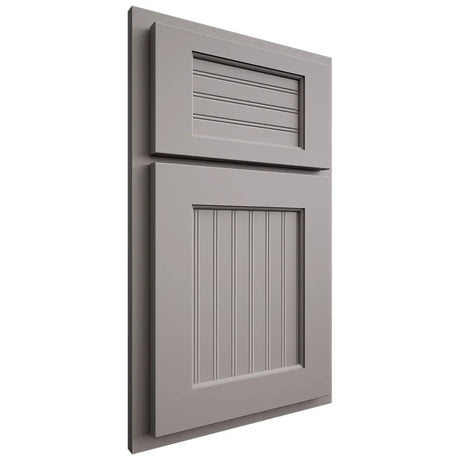 Shiloh Cabinetry Partial Overlay Beaded Century Paintable Dovetail Gray Door