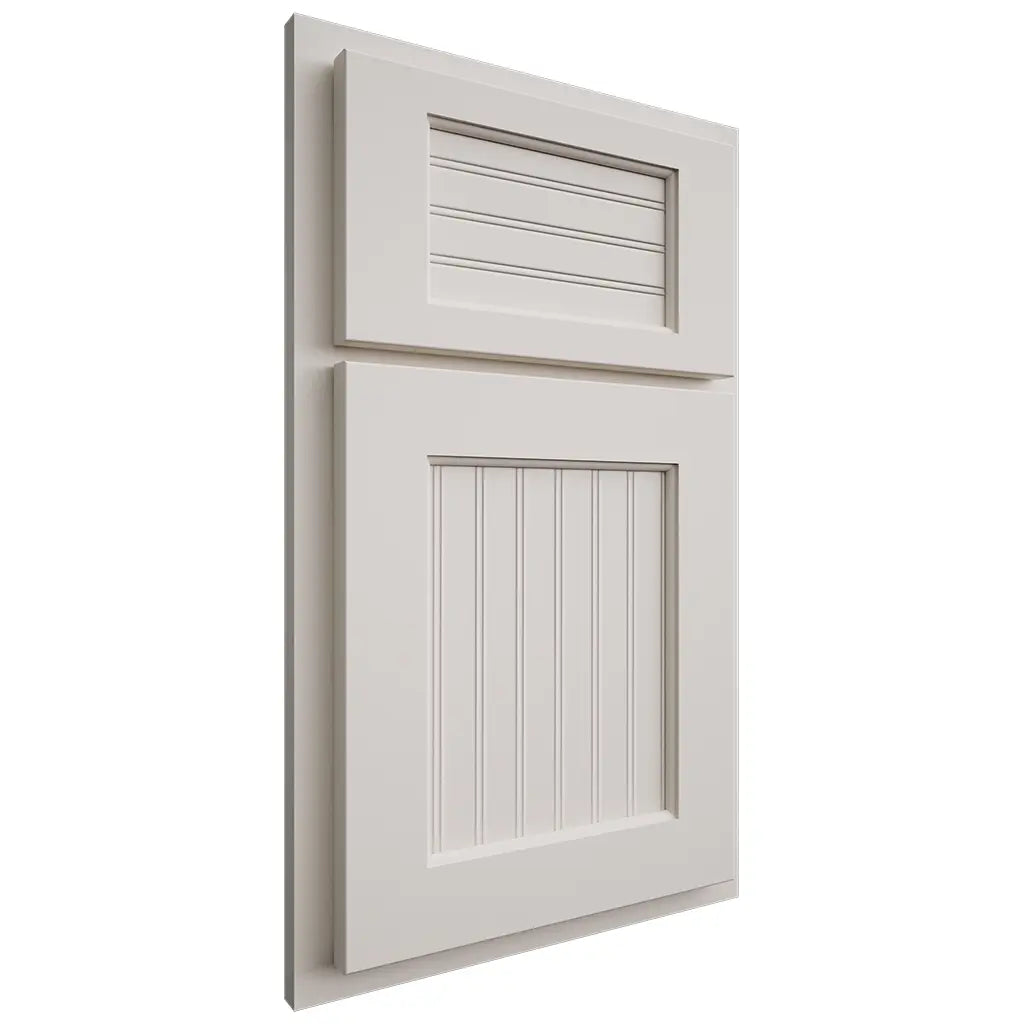 Shiloh Cabinetry Partial Overlay Beaded Century Paintable Eggshell Door