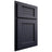 Shiloh Cabinetry Partial Overlay Beaded Century Paintable Hale Navy Door