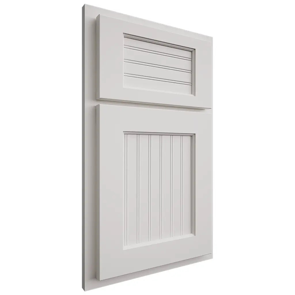 Shiloh Cabinetry Partial Overlay Beaded Century Paintable Soft White Door