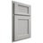 Shiloh Cabinetry Partial Overlay Beaded Century Paintable Unusual Gray Door