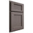 Shiloh Cabinetry Partial Overlay Beaded Century Poplar Plain Cut Heatherstone Door