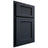 Shiloh Cabinetry Partial Overlay Beaded Century Poplar Plain Cut Hudson Door