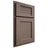 Shiloh Cabinetry Partial Overlay Beaded Century Poplar Plain Cut River Rock Door