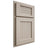 Shiloh Cabinetry Partial Overlay Beaded Century Poplar Plain Cut Seagull Door