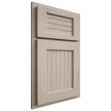 Shiloh Cabinetry Partial Overlay Beaded Century Poplar Plain Cut Seagull Door