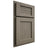Shiloh Cabinetry Partial Overlay Beaded Century Poplar Plain Cut Sterling Door