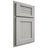 Shiloh Cabinetry Partial Overlay Beaded Century Poplar Plain Cut Stratus Door