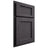 Shiloh Cabinetry Partial Overlay Beaded Century Red Oak Plain Cut Harbor Door