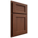 Shiloh Cabinetry Partial Overlay Beaded Century Walnut Plain Cut Rye Door