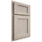 Shiloh Cabinetry Partial Overlay Beaded Century Walnut Plain Cut Seagull Door