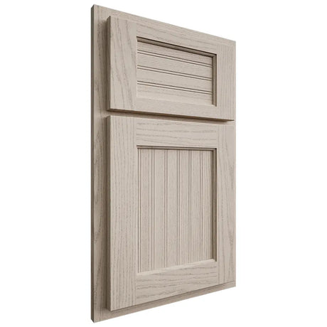 Shiloh Cabinetry Partial Overlay Beaded Century Walnut Plain Cut Seagull Door