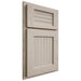 Shiloh Cabinetry Partial Overlay Beaded Century Walnut Plain Cut Seagull Door