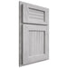 Shiloh Cabinetry Partial Overlay Beaded Century Walnut Plain Cut Stratus Door