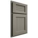 Shiloh Cabinetry Partial Overlay Beaded Century Walnut Plain Cut Thyme Door