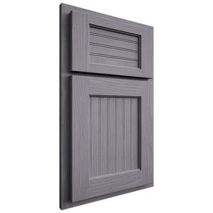 Shiloh Cabinetry Partial Overlay Beaded Century White Oak Plain Cut Cadet Door
