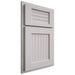 Shiloh Cabinetry Partial Overlay Beaded Century White Oak Plain Cut Cotton Door