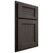Shiloh Cabinetry Partial Overlay Beaded Century White Oak Plain Cut Creekside Door