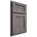 Shiloh Cabinetry Partial Overlay Beaded Century White Oak Plain Cut Flagstone Door