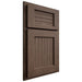 Shiloh Cabinetry Partial Overlay Beaded Century White Oak Plain Cut Mineral Door