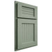 Shiloh Cabinetry Partial Overlay Beaded Century White Oak Plain Cut Moss Door