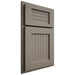 Shiloh Cabinetry Partial Overlay Beaded Century White Oak Plain Cut Thyme Door