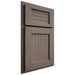 Shiloh Cabinetry Partial Overlay Beaded Century White Oak Quarter Sawn Clay Door