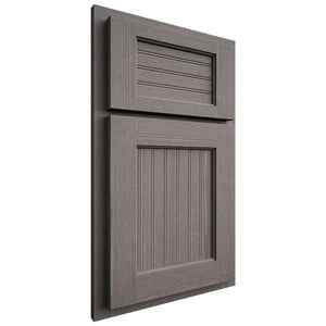 Shiloh Cabinetry Partial Overlay Beaded Century White Oak Quarter Sawn Flagstone Door