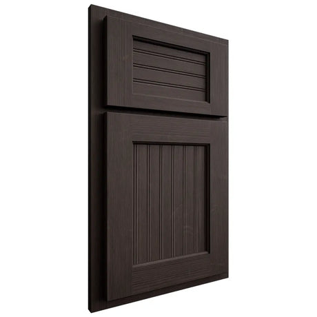 Shiloh Cabinetry Partial Overlay Beaded Century White Oak Quarter Sawn Morel Door