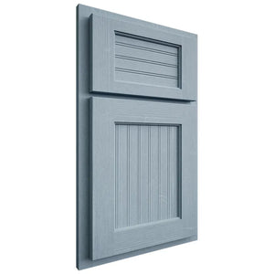 Shiloh Cabinetry Partial Overlay Beaded Century White Oak Quarter Sawn Sky Door