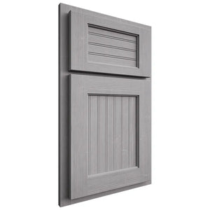 Shiloh Cabinetry Partial Overlay Beaded Century White Oak Quarter Sawn Stratus Door