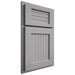 Shiloh Cabinetry Partial Overlay Beaded Century White Oak Quarter Sawn Stratus Door