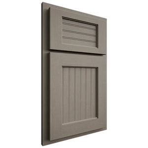 Shiloh Cabinetry Partial Overlay Beaded Century White Oak Quarter Sawn Thyme Door