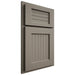 Shiloh Cabinetry Partial Overlay Beaded Century White Oak Quarter Sawn Thyme Door