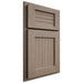 Shiloh Cabinetry Partial Overlay Beaded Century White Oak Rift Cut Almond Door