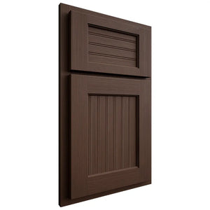Shiloh Cabinetry Partial Overlay Beaded Century White Oak Rift Cut Braun Door