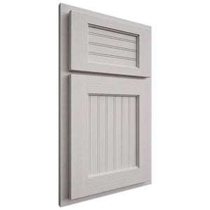 Shiloh Cabinetry Partial Overlay Beaded Century White Oak Rift Cut Cotton Door