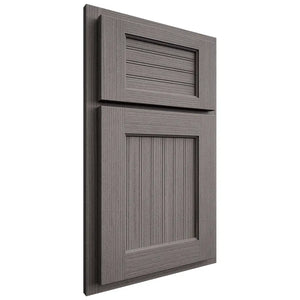 Shiloh Cabinetry Partial Overlay Beaded Century White Oak Rift Cut Flagstone Door