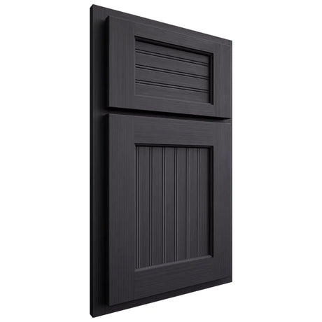 Shiloh Cabinetry Partial Overlay Beaded Century White Oak Rift Cut Harbor Door