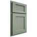 Shiloh Cabinetry Partial Overlay Beaded Century White Oak Rift Cut Moss Door