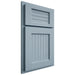 Shiloh Cabinetry Partial Overlay Beaded Century White Oak Rift Cut Sky Door
