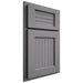 Shiloh Cabinetry Partial Overlay Beaded Century White Oak Rift Cut Sterling Door