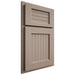Shiloh Cabinetry Partial Overlay Beaded Century White Oak Rift Cut Whitewash Door